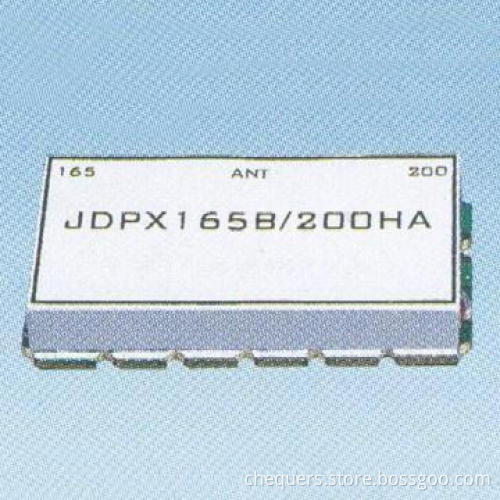 Dielectric Duplexer (Band/Low/High Pass) with Customized Bandwidth and Attenuation SAW Filters